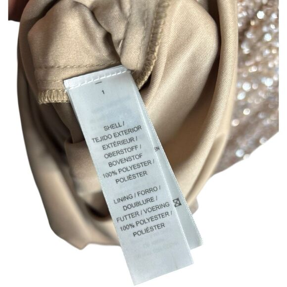 Adrianna Papell Gold Sequin Maxi Dress - Picture 8 of 13